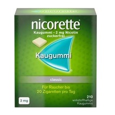 nicorette® Kaugummi classic mit 2 mg Nikotin - Jetzt 10% Rabatt sichern mit dem Gutscheincode 'nicorette10“