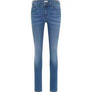 MUSTANG Damen Jeans Shelby Skinny Fit - Blau - Medium Blue Denim W24-W34 Stretch, Größe:26W / 30L, Farbvariante:Medium Blue Denim 5000-502