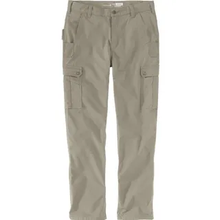 CARHARTT Rugged Flex Relaxed Fit Cargohose Greige W42/L32