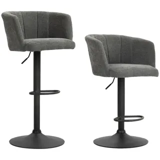 Homcom Barhocker 53 x 59 x 89-110 cm Dunkelgrau