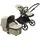 Fox Cub Kinderwagen - Black / Desert Beige | Beige