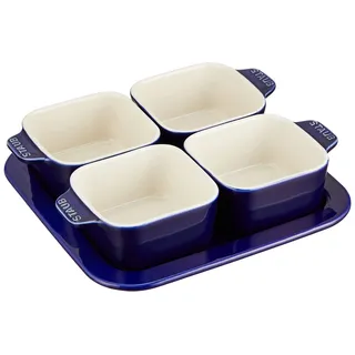 Staub Tapas Set 5-tlg, Dunkelblau, Keramik