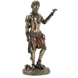 Veronese Design Eshu The Divine Trickster Gott of The Yoruba Kaltguss-Statue, Kunstharz, Antik-Bronze, 21,6 cm