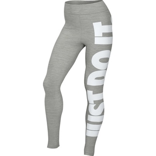 Nike Damen w nsw essntl gx her lggng jdi Leggings, Dk Grey Heather/White, M EU