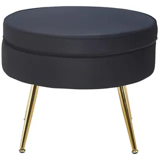 Clam rund schwarz/gold