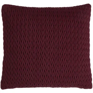Laurence Llewelyn-Bowen Amory Collection Kissen, gefüllt, 43 x 43 cm, Weinrot/Weinrot