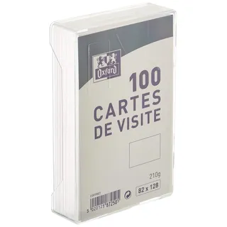 Oxford Korrespondenz Visitenkarten 8,2 x 12,8 cm Weiß