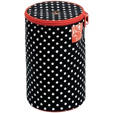 Bild 610.677 Polka Dots schwarz/weiß Wool Dispenser, One Size