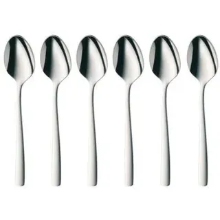 WMF Boston Kaffeelöffel Set 6-teilig, Teelöffel 13,2 cm, Cromargan Edelstahl poliert, glänzend, spülmaschinenfest