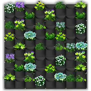 SunVara Vertikaler Wand-Pflanzgefäß, vertikale Gartenwand, lebende Wand-Pflanzgefäße, Außenwand, Garten, Pflanzgefäß, vertikale Wand-Pflanzgefäße für Outdoor-Pflanzen, Wandtasche, Pflanzgefäß,