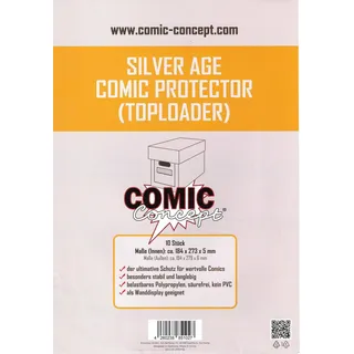 Comic Concept 1x Silver Size Comic Protector Toploader