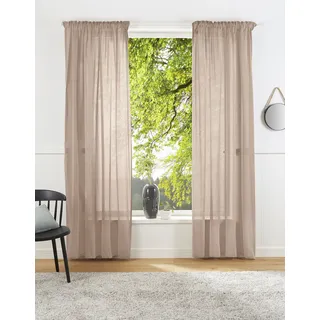 Vorhang "Lanea" Gr. 2, rosa, B:135cm H:175cm, Baumwolle, Polyester, LEGER HOME BY LENA GERCKE, Gardinen, Vorhang, Leinenoptik, 1 Schal, verschiedene Größen