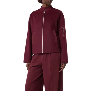 comma casual identity Blouson Flanell mit Wollanteil, dk rot