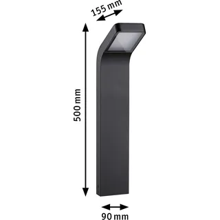 Paulmann Wegeleuchte Aluminium 50,0 cm 1 Stk. anthrazit