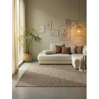 HANSE HOME Jaipur Juteteppich 80 x 150 cm Grau/Braun