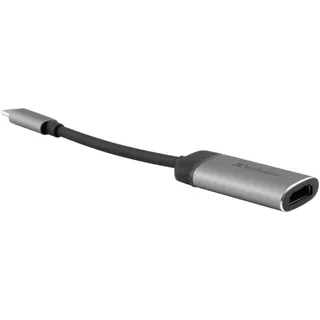 Verbatim USB-C auf HDMI 4K Adapter 10 m Grau/Schwarz/Silber