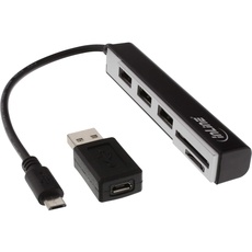 Bild USB OTG Card Reader + 3 Port USB Hub