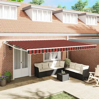 Markise Orange und Braun 500 x 300 x 165 cm - Orange