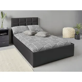 Westfalia Schlafkomfort Polsterbett 120 x 200 cm schwarz