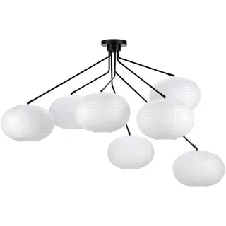 Markslöjd Deckenleuchte , Weiß , Metall, Papier , Kugel , 125x72x125 cm , Lampen & Leuchten, Innenbeleuchtung, Deckenleuchten, Deckenleuchten
