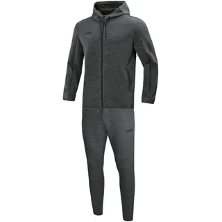 Jako Premium Basics Trainingsanzug Anthrazit Meliert 34