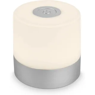 Brilo Akku-Tischleuchte Smal Chrom-Matt 2W