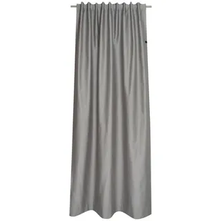 Schöner Wohnen Fertigvorhang , Grau , Textil , Uni , 130x300 cm , für Stange und Schiene geeignet , Heimtextilien, Vorhänge, Fertigvorhänge
