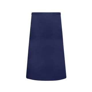 Karlowsky Basic Bistroschürze, 100 x 75 cm, Schürze mit durchgehendem Band aus Schürzenstoff, Farbe: marine