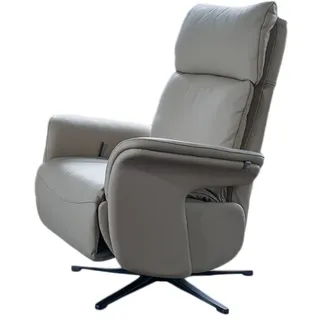 KAWOLA Relaxsessel Nama Leder 78 x 111 x 86 cm Grau