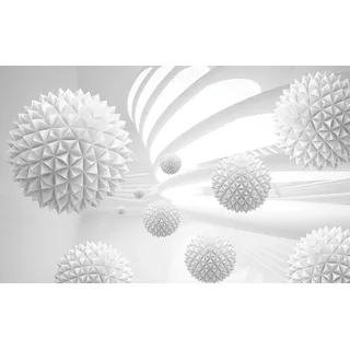 Fototapete PAPERMOON "Abstrakt 3D Effekt", bunt, B:5m L:2,8m, Vlies, Tapeten, Fototapete