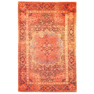 Tom Tailor Webteppich Funky Orient 195 x 285 cm Mischgewebe Rot