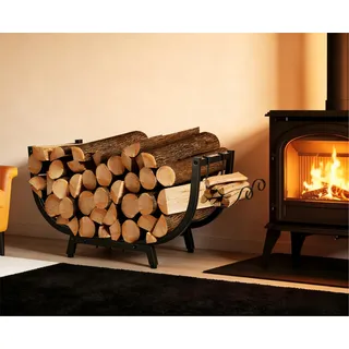 Kendane Kaminholzregal Innen Außen Brennholzregal aus Metall, 30 Inch Holzunterstand, Brennholzlager, Kaminholzständer, Holzlager, Kaminholzständer Kaminholzkorb für Lagerfeuer, Camping, Reisen