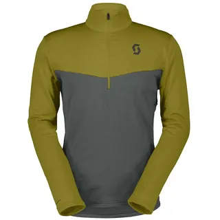 Scott Defined Light Fleece Mit Halbem Reißverschluss - Meadow Green / Shadow Grey - M