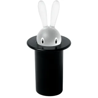 Alessi Zahnstocherbehälter Magic Bunny 7,5 cm 1-tlg. Schwarz