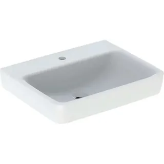 Geberit Renova Plan, Waschtisch, 60x48 cm, 1 Hahnloch, ohne Überlauf, 501637, 501.637.00.1, Farbe: Weiß