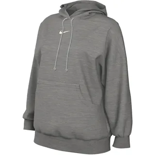 Nike DQ5860-063 W NSW PHNX FLC OS PO Hoodie Sweatshirt Damen DK Grey Heather/SAIL Größe S-S