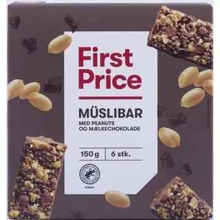 Müsli riegel choko/peanut 6 stück - 150 g