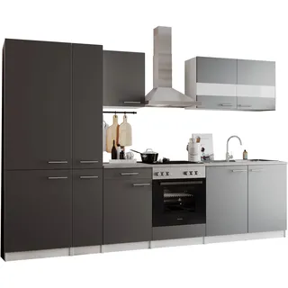 Küchenzeile Malia 300 cm grau