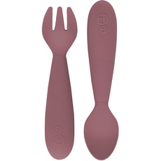 Expz Mini Fork & Spoon Besteckset - Löffel und Gabel - Mauve - 12+