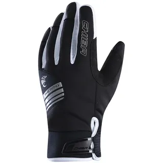 Chiba Winterhandschuhe Thermo X-Cross (wasserdicht, winddicht, atmungsaktiv) schwarz/weiss - 1 Paar