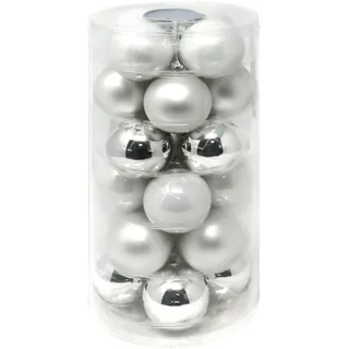 com-four® 24x Weihnachtskugeln, Christbaumkugeln aus echtem Glas für Weihnachten, Baumschmuck für den Christbaum, Ø 6 cm