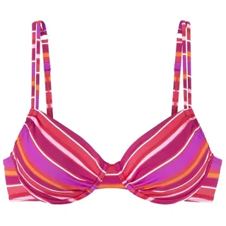 s.Oliver Bügel-Bikini-Top »Fun« im trendigen Streifen-Design, pink