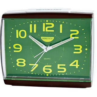3 Pagen® Wecker Analog mit großen Leuchtziffern, Tischuhr ohne störendes Ticken, Ideal für Senioren mit kräftig leuchtenden Ziffern, Seniorenwecker mit Nachlicht, Lauter Alarm & batteriebetrieben