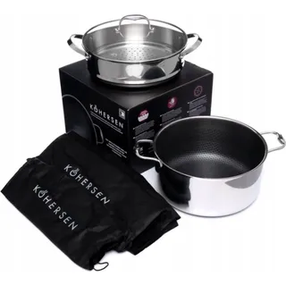 kohersen Garnek Kohersen Schwarzer Würfel 28 cm ; Silber