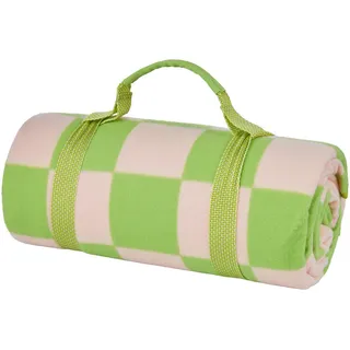 Butlers Picknickdecke Get Together Xxl , Hellgrün , Textil, Kunststoff , 200x200 cm , Heimtextilien, Wohntextilien, Decken