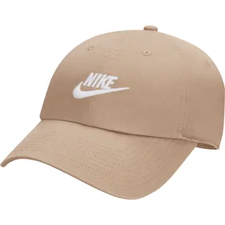 Nike U Nk Club Cap U Cb Fut Wsh L Khaki/White Khaki/White M/L - Grün, Weiß
