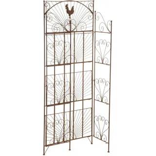 CLP Standregal Metall Antik Braun , 61.5x153x33 cm , Wohnzimmer, Regale, Bücherregale