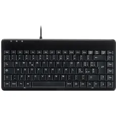 Perixx PERIBOARD-409 Mini-Tastatur Italienisch USB verkabelt für Computer Desktop Laptop, Schwarz