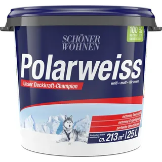 Schöner Wohnen Innen- und Wandfarbe Polarweiss Matt 25 l