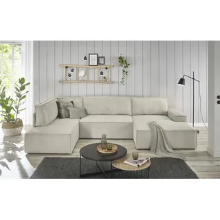 OTTO home Eckcouch Cord 3-Sitzer Beige